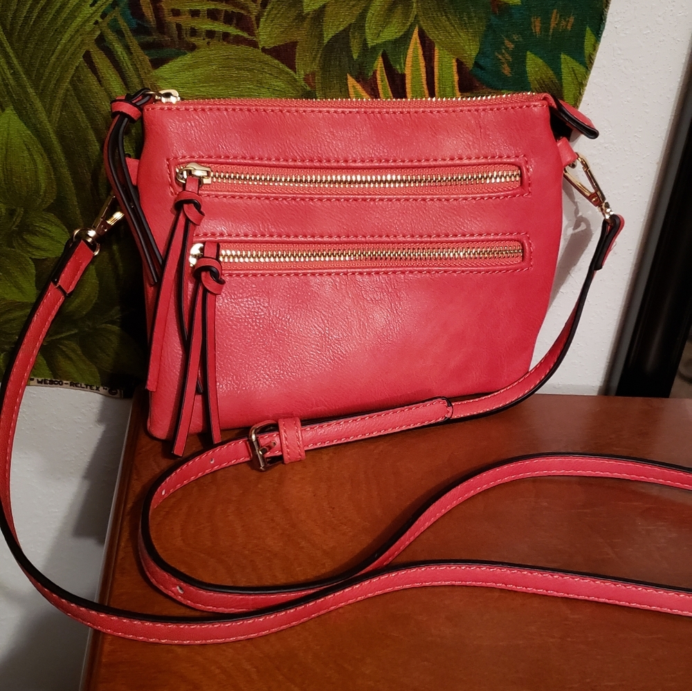 RED Over Shoulder Hand Bag